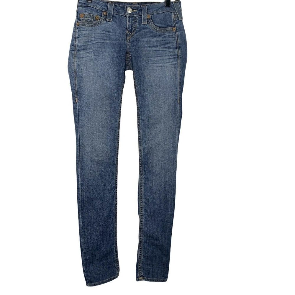True Religion Skinny Jeans Light Wash Low Rise
